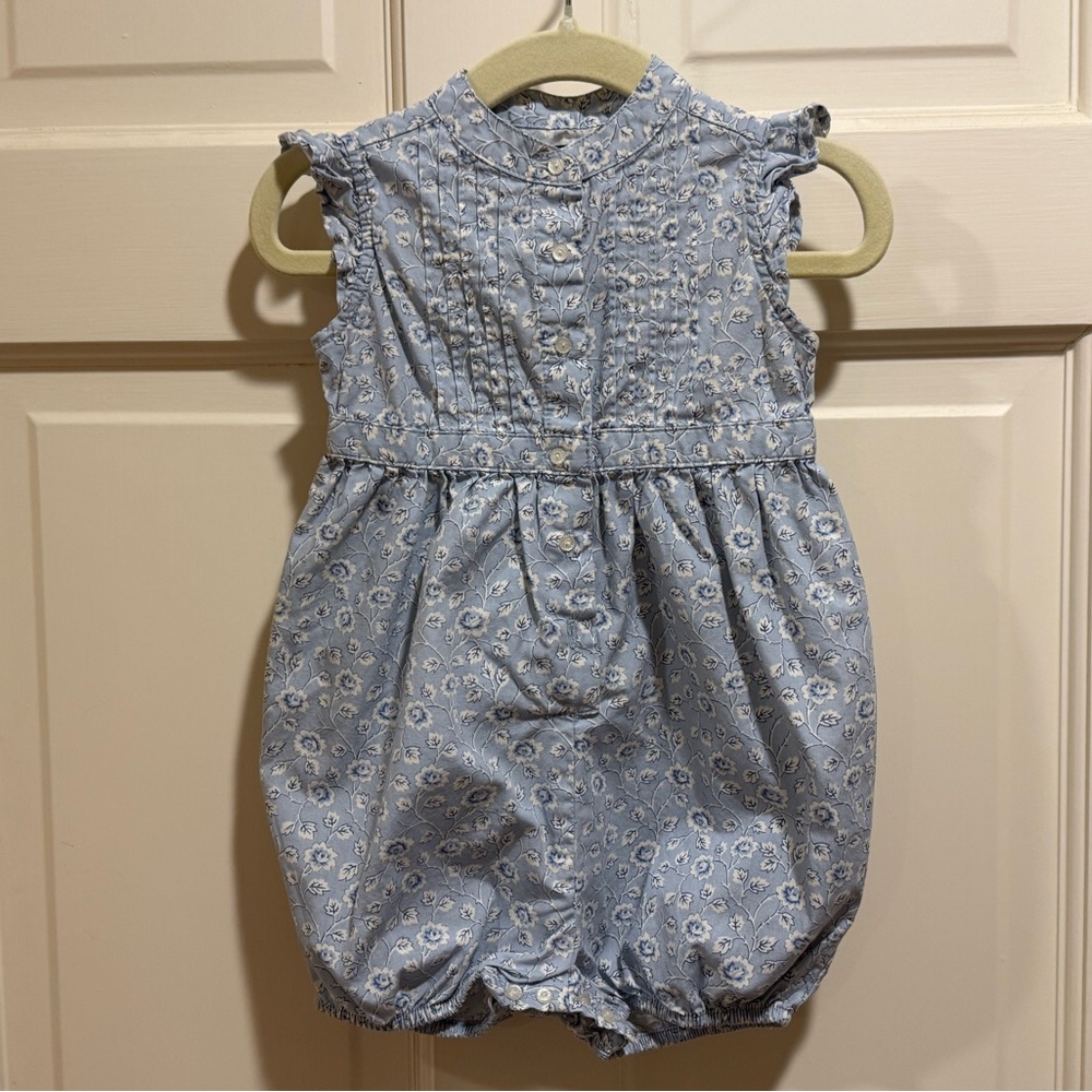 Ralph Lauren Blue Floral Baby Romper 6-12M